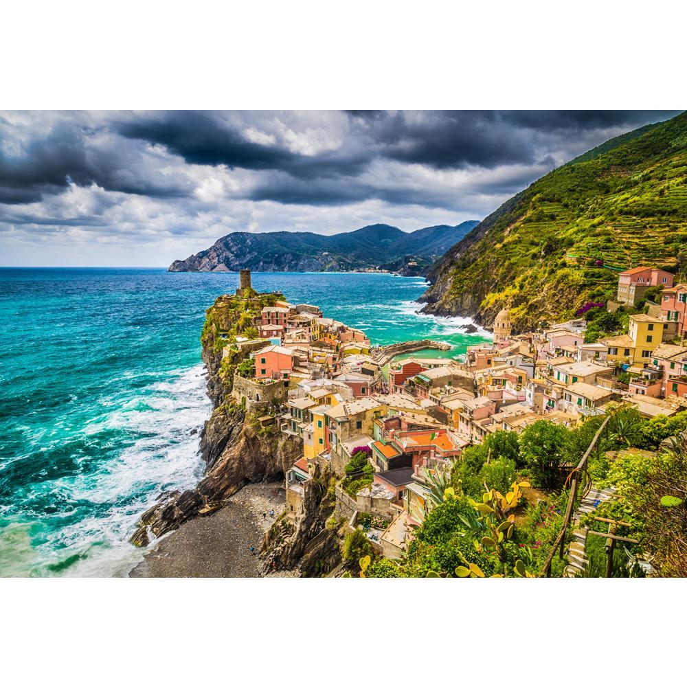 Beautiful Fisherman Village Of Cinque Terre, Italy Canvas Painting Synthetic Frame-Paintings MDF Framing-AFF_FR-IC 5004475 IC 5004475, Automobiles, Boats, God Ram, Hinduism, Holidays, Italian, Landmarks, Landscapes, Mountains, Nature, Nautical, Panorama, Places, Scenic, Sunsets, Transportation, Travel, Vehicles, beautiful, fisherman, village, of, cinque, terre, italy, canvas, painting, synthetic, frame, beach, blue, cliffs, clouds, cloudscape, coast, coastal, coastline, colorful, colors, dark, destination, 
