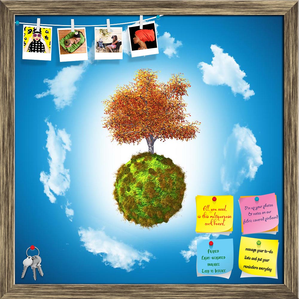 ArtzFolio Walnut Tree On A Grassy Globe Printed Bulletin Board Notice Pin Board Soft Board | Framed-Bulletin Boards Framed-AZSAO38481729BLB_FR_L-Image Code 5004479 Vishnu Image Folio Pvt Ltd, IC 5004479, ArtzFolio, Bulletin Boards Framed, Conceptual, Fantasy, Digital Art, walnut, tree, on, a, grassy, globe, printed, bulletin, board, notice, pin, soft, framed, 3d, render, landscape, clouds, summer, sun, sunny, sky, illustration, background, blue, tropical, hot, peace, peaceful, tranquility, nature, cloudy, m