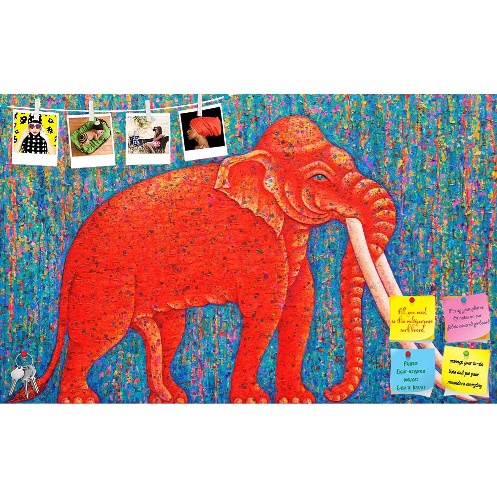 ArtzFolio Red Elephant D2 Printed Bulletin Board Notice Pin Board Soft Board | Frameless-Bulletin Boards Frameless-AZSAO38492208BLB_FL_L-Image Code 5004480 Vishnu Image Folio Pvt Ltd, IC 5004480, ArtzFolio, Bulletin Boards Frameless, Animals, Kids, Fine Art Reprint, red, elephant, d2, printed, bulletin, board, notice, pin, soft, frameless, 2010, original, acrylic, painting, canvas, tradition, thai, animal, power, strong, beautyful, asia, fineart, texture, body, art, wildlife, semi-abstract, blue, eye, colou