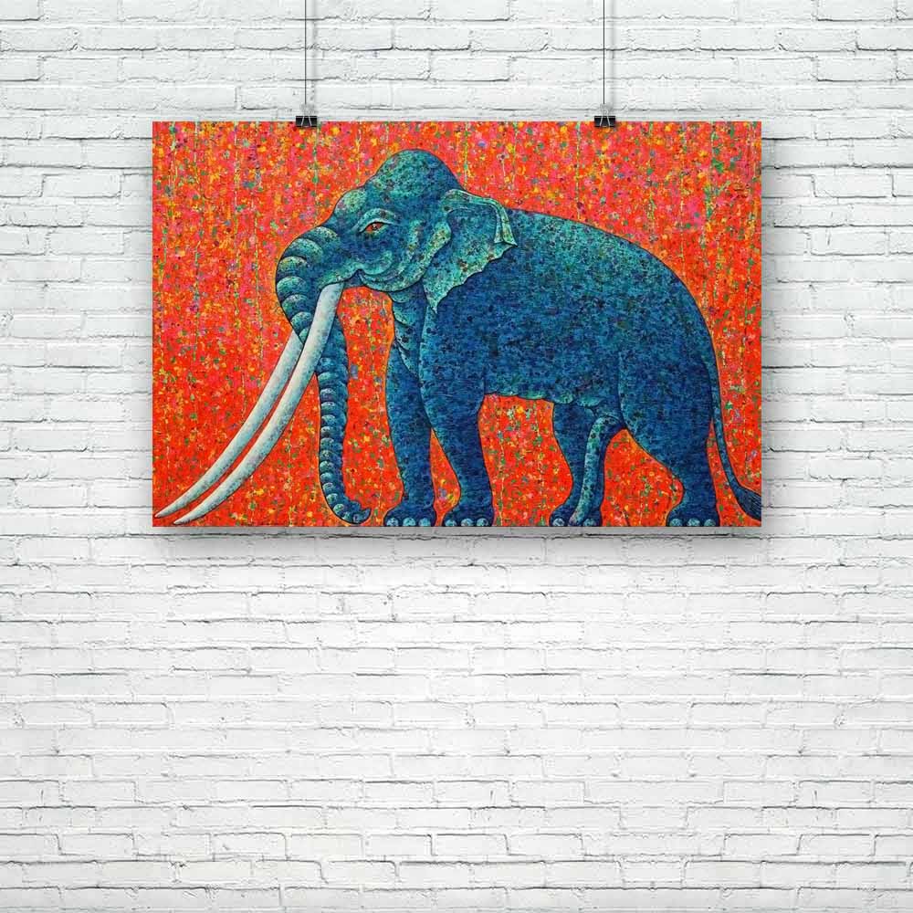 Blue Elephant D2 Unframed Paper Poster-Paper Posters Unframed-POS_UN-IC 5004481 IC 5004481, Animals, Art and Paintings, Asian, Nature, Paintings, Scenic, Wildlife, blue, elephant, d2, unframed, paper, poster, acrylic, animal, art, asia, beautyful, big, eye, body, canvas, colourful, original, painting, power, red, strong, texture, thai, tradition, artzfolio, posters, wall posters, posters for room, posters for room decoration, office poster, door poster, baby poster, motivational posters, posters for room bo