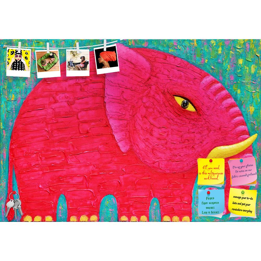 ArtzFolio Red Elephant D4 Printed Bulletin Board Notice Pin Board Soft Board | Frameless-Bulletin Boards Frameless-AZSAO38492270BLB_FL_L-Image Code 5004487 Vishnu Image Folio Pvt Ltd, IC 5004487, ArtzFolio, Bulletin Boards Frameless, Animals, Kids, Fine Art Reprint, red, elephant, d4, printed, bulletin, board, notice, pin, soft, frameless, green, background, original, acrylic, painting, canvas, animal, power, strong, beautyful, asia, fineart, texture, body, art, wildlife, semi-abstract, blue, eye, colourful