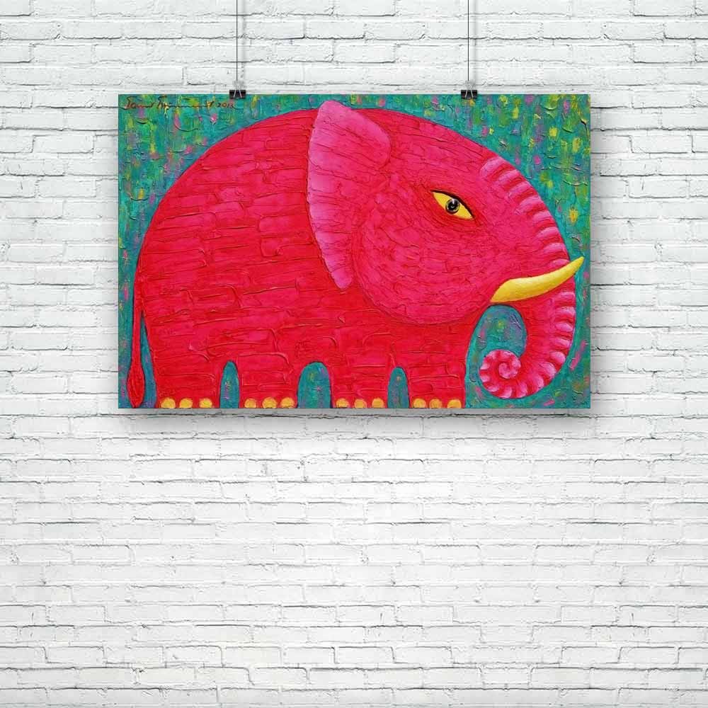 Red Elephant D4 Unframed Paper Poster-Paper Posters Unframed-POS_UN-IC 5004487 IC 5004487, Animals, Art and Paintings, Asian, Nature, Paintings, Scenic, Wildlife, red, elephant, d4, unframed, paper, poster, acrylic, animal, art, asia, beautyful, big, blue, eye, body, canvas, colourful, green, original, painting, power, strong, texture, artzfolio, posters, wall posters, posters for room, posters for room decoration, office poster, door poster, baby poster, motivational posters, posters for room boys, quotes,
