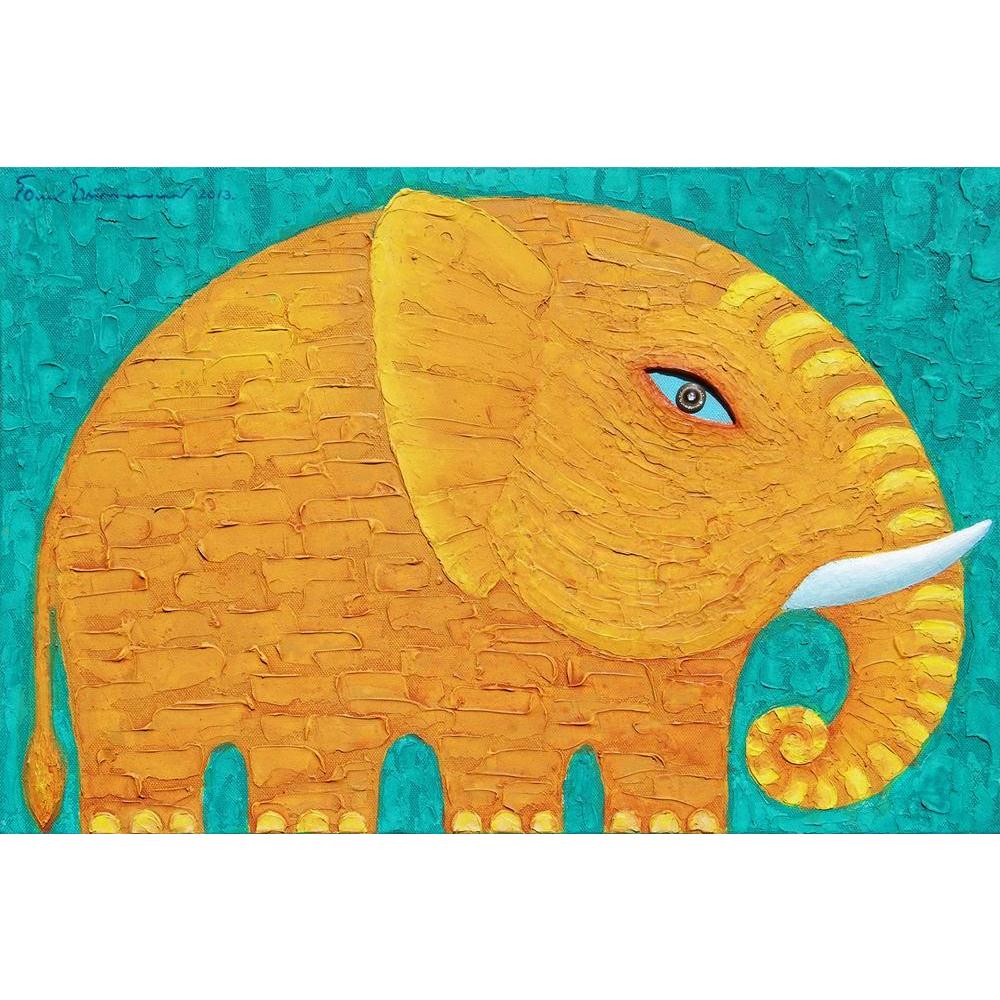 ArtzFolio Yellow Elephant Unframed Paper Poster-Paper Posters Unframed-AZART38492272POS_UN_L-Image Code 5004488 Vishnu Image Folio Pvt Ltd, IC 5004488, ArtzFolio, Paper Posters Unframed, Animals, Kids, Fine Art Reprint, yellow, elephant, unframed, paper, poster, wall, large, size, for, living, room, home, decoration, big, framed, decor, posters, pitaara, box, modern, art, with, frame, bedroom, amazonbasics, door, drawing, small, decorative, office, reception, multiple, friends, images, reprints, reprint, ba