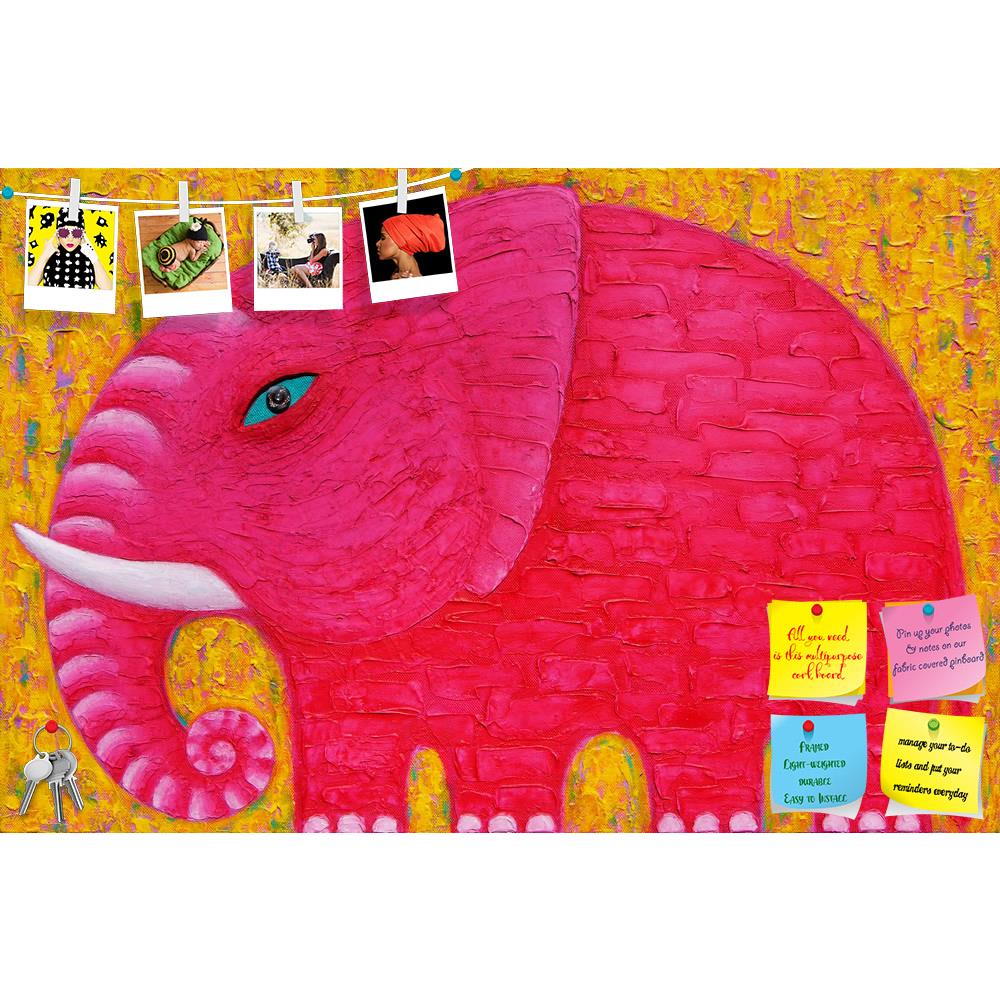 ArtzFolio Red Elephant D5 Printed Bulletin Board Notice Pin Board Soft Board | Frameless-Bulletin Boards Frameless-AZSAO38492273BLB_FL_L-Image Code 5004489 Vishnu Image Folio Pvt Ltd, IC 5004489, ArtzFolio, Bulletin Boards Frameless, Animals, Kids, Fine Art Reprint, red, elephant, d5, printed, bulletin, board, notice, pin, soft, frameless, yellow, background, original, acrylic, painting, canvas, animal, power, strong, beautyful, asia, fineart, texture, body, art, wildlife, semi-abstract, blue, eye, colourfu