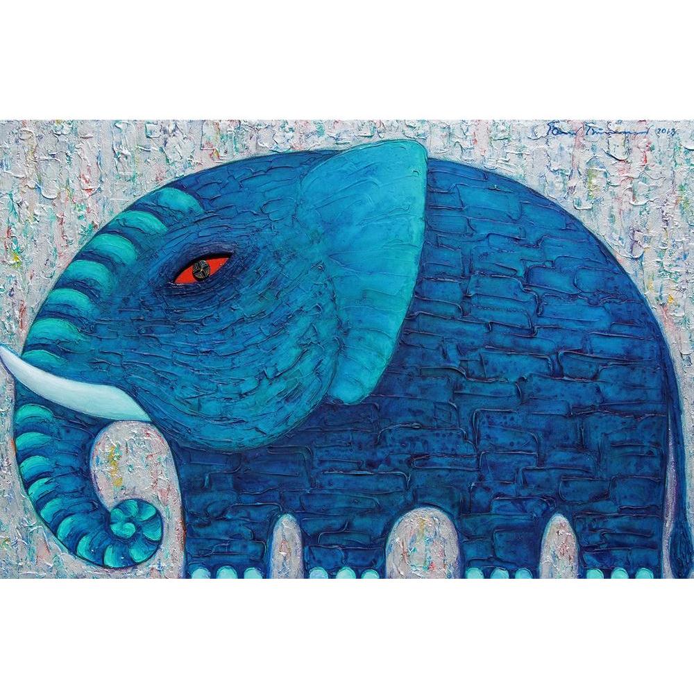 ArtzFolio Blue Elephant D3 Unframed Paper Poster-Paper Posters Unframed-AZART38492277POS_UN_L-Image Code 5004490 Vishnu Image Folio Pvt Ltd, IC 5004490, ArtzFolio, Paper Posters Unframed, Animals, Kids, Fine Art Reprint, blue, elephant, d3, unframed, paper, poster, wall, large, size, for, living, room, home, decoration, big, framed, decor, posters, pitaara, box, modern, art, with, frame, bedroom, amazonbasics, door, drawing, small, decorative, office, reception, multiple, friends, images, reprints, reprint,
