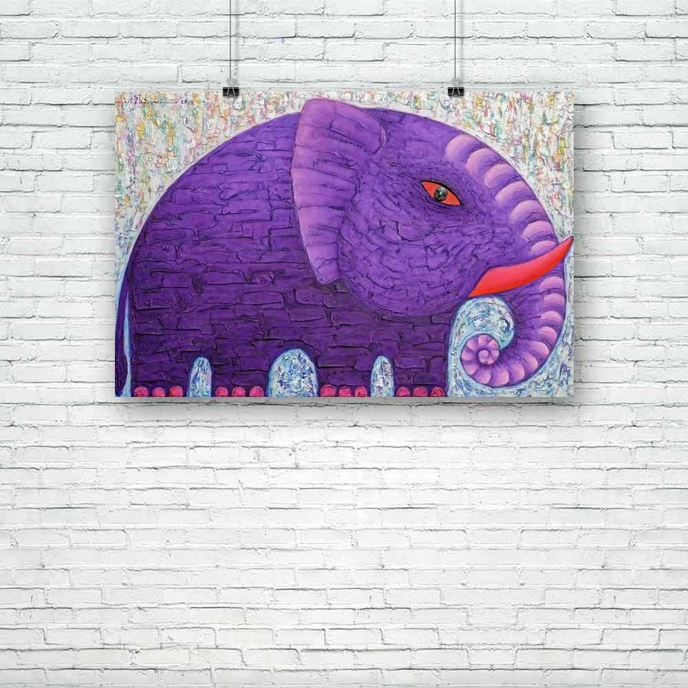 Purple Elephant Unframed Paper Poster-Paper Posters Unframed-POS_UN-IC 5004491 IC 5004491, Animals, Art and Paintings, Asian, Nature, Paintings, Scenic, Wildlife, purple, elephant, unframed, paper, poster, acrylic, animal, art, asia, beautyful, big, blue, eye, body, canvas, colourful, original, painting, power, red, silver, strong, texture, artzfolio, posters, wall posters, posters for room, posters for room decoration, office poster, door poster, baby poster, motivational posters, posters for room boys, qu