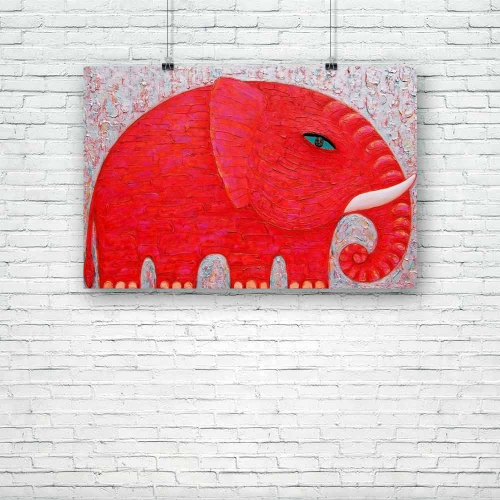 Red Elephant D6 Unframed Paper Poster-Paper Posters Unframed-POS_UN-IC 5004492 IC 5004492, Animals, Art and Paintings, Asian, Nature, Paintings, Scenic, Wildlife, red, elephant, d6, unframed, paper, poster, acrylic, animal, art, asia, beautyful, big, body, canvas, colourful, original, painting, power, silver, strong, texture, artzfolio, posters, wall posters, posters for room, posters for room decoration, office poster, door poster, baby poster, motivational posters, posters for room boys, quotes, poster fo