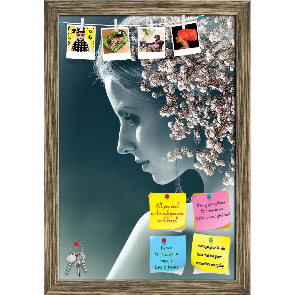 ArtzFolio Beautiful Sensual Woman With Blossom Tree Printed Bulletin Board Notice Pin Board Soft Board | Framed-Bulletin Boards Framed-AZSAO38566167BLB_FR_L-Image Code 5004522 Vishnu Image Folio Pvt Ltd, IC 5004522, ArtzFolio, Bulletin Boards Framed, Conceptual, Floral, Portraits, Photography, beautiful, sensual, woman, with, blossom, tree, printed, bulletin, board, notice, pin, soft, framed, exposure, double, portrait, blowing, petals, color, spring, young, nature, face, creative, multiple, effect, abstrac