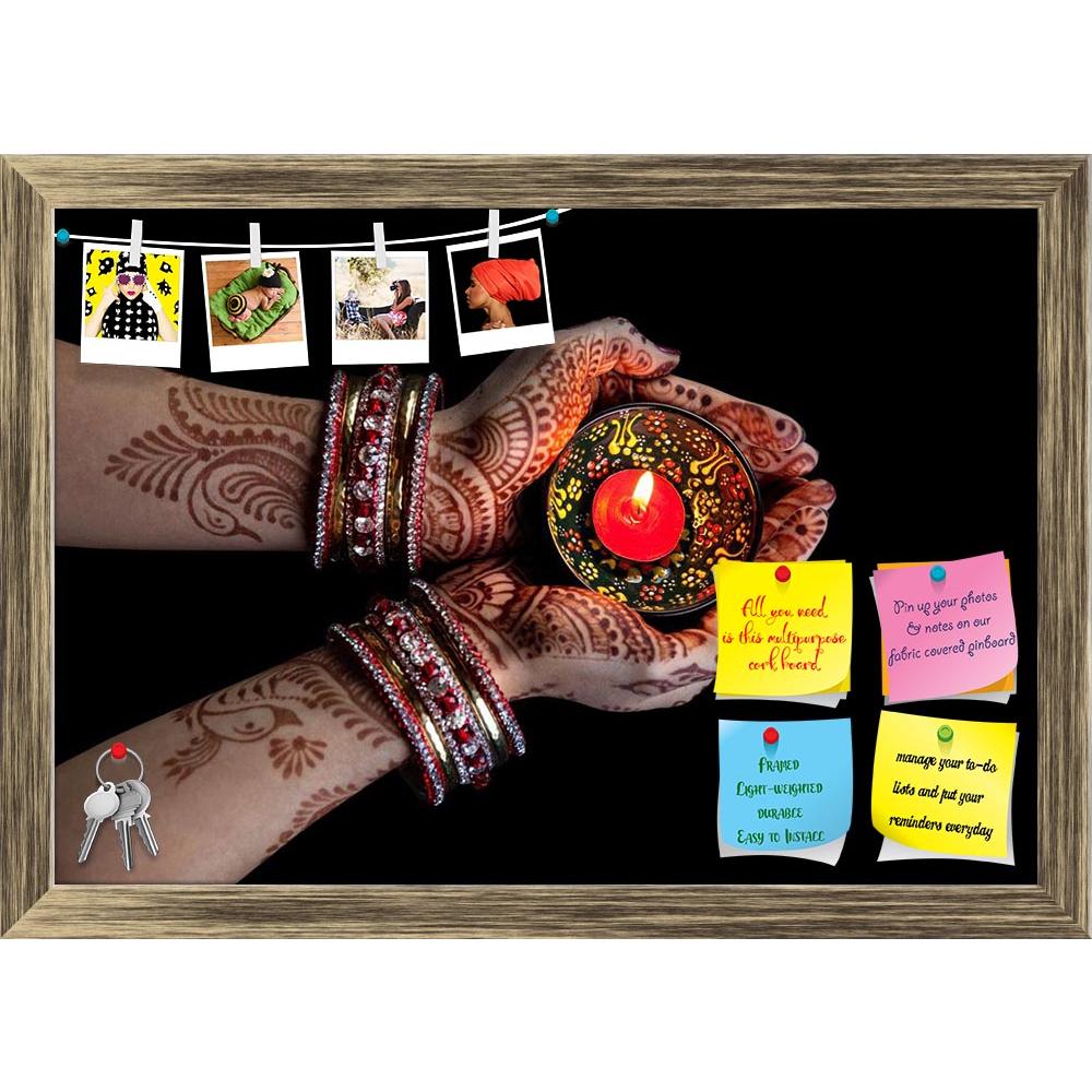 ArtzFolio Traditional Indian Festival D2 Printed Bulletin Board Notice Pin Board Soft Board | Framed-Bulletin Boards Framed-AZSAO38632550BLB_FR_L-Image Code 5004531 Vishnu Image Folio Pvt Ltd, IC 5004531, ArtzFolio, Bulletin Boards Framed, Religious, Traditional, Photography, indian, festival, d2, printed, bulletin, board, notice, pin, soft, framed, woman, hands, henna, holding, candle, isolated, black, background, clipping, path, diwali, divali, light, glow, love, mehendi, mehndi, wedding, bride, female, h