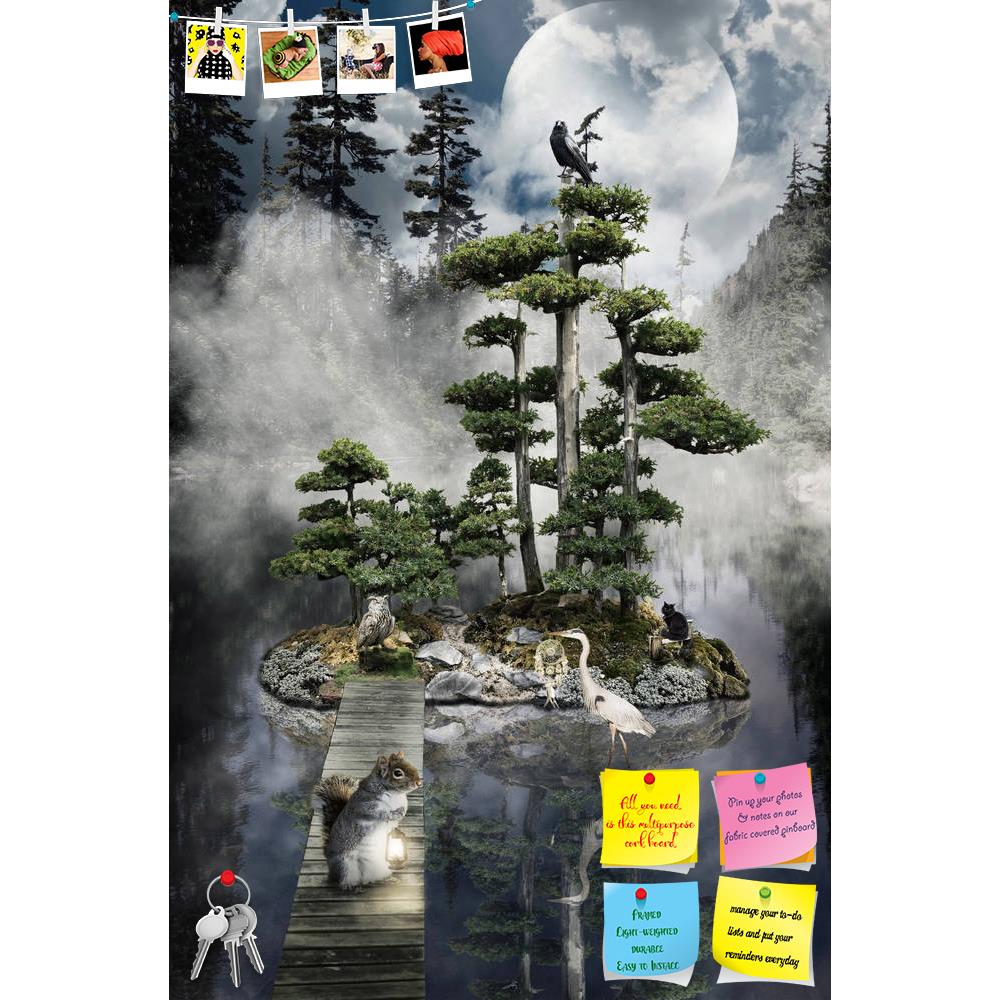 ArtzFolio Fairy House D5 Printed Bulletin Board Notice Pin Board Soft Board | Frameless-Bulletin Boards Frameless-AZSAO38726521BLB_FL_L-Image Code 5004545 Vishnu Image Folio Pvt Ltd, IC 5004545, ArtzFolio, Bulletin Boards Frameless, Fantasy, Digital Art, fairy, house, d5, printed, bulletin, board, notice, pin, soft, frameless, series, stump, fictional, illustration, situation, form, collage, photos, island, lake, water, calm, smooth, trees, bonsais, animals, light, path, time, space, dream, illusion, sleep,