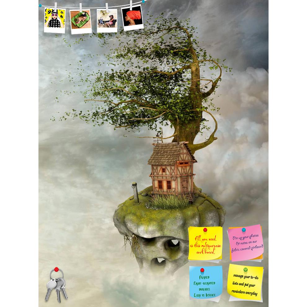 ArtzFolio Fantasy Landscape In Floating Island With Wind Printed Bulletin Board Notice Pin Board Soft Board | Frameless-Bulletin Boards Frameless-AZSAO38779745BLB_FL_L-Image Code 5004552 Vishnu Image Folio Pvt Ltd, IC 5004552, ArtzFolio, Bulletin Boards Frameless, Fantasy, Kids, Landscapes, Fine Art Reprint, landscape, in, floating, island, with, wind, printed, bulletin, board, notice, pin, soft, frameless, house, fairy, background, fairytale, enchanted, forest, mushroom, magic, green, castle, tree, land, t