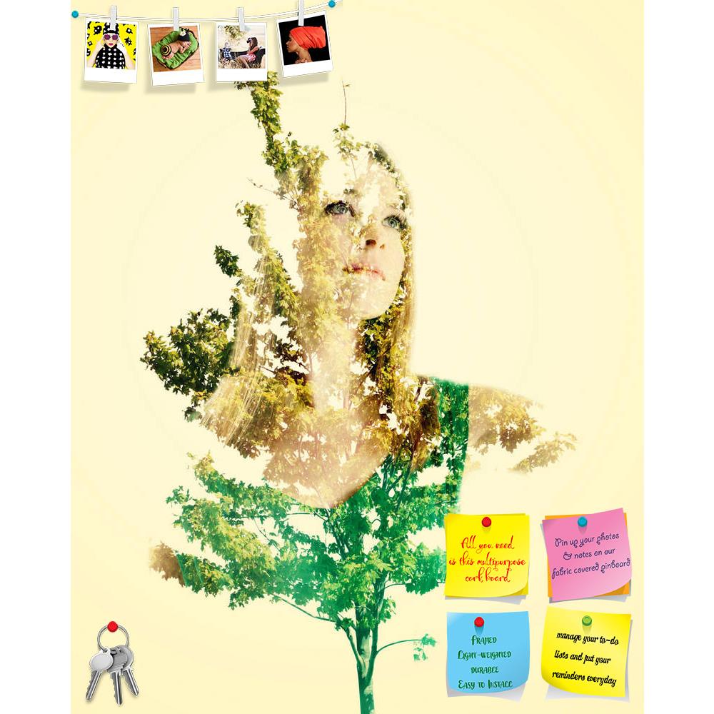 ArtzFolio Portrait Of Young Woman With Abstract Leaves Printed Bulletin Board Notice Pin Board Soft Board | Frameless-Bulletin Boards Frameless-AZSAO38789964BLB_FL_L-Image Code 5004554 Vishnu Image Folio Pvt Ltd, IC 5004554, ArtzFolio, Bulletin Boards Frameless, Conceptual, Floral, Portraits, Photography, portrait, of, young, woman, with, abstract, leaves, printed, bulletin, board, notice, pin, soft, frameless, double, exposure, girl, face, plant, green, tree, people, spring, leaf, fantasy, fairy, dreamy, s