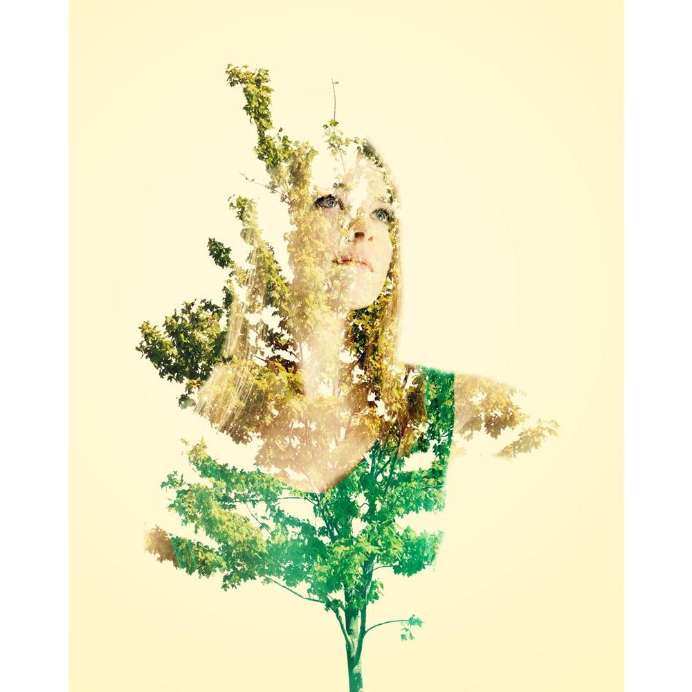 Portrait Of Young Woman With Abstract Leaves Canvas Painting Synthetic Frame-Paintings MDF Framing-AFF_FR-IC 5004554 IC 5004554, Abstract Expressionism, Abstracts, Ancient, Art and Paintings, Conceptual, Fantasy, Fashion, Historical, Individuals, Medieval, Nature, People, Portraits, Realism, Retro, Scenic, Semi Abstract, Spiritual, Surrealism, Vintage, portrait, of, young, woman, with, abstract, leaves, canvas, painting, synthetic, frame, double, exposure, art, artistic, beautiful, creative, dreamy, eco, ec