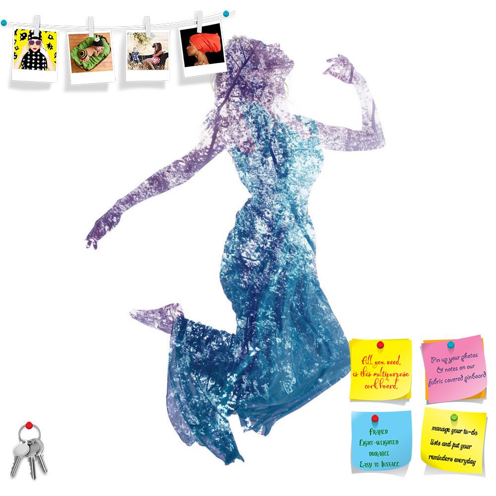 ArtzFolio Young Woman Jumping With Abstract Leaves Printed Bulletin Board Notice Pin Board Soft Board | Frameless-Bulletin Boards Frameless-AZSAO38789966BLB_FL_L-Image Code 5004555 Vishnu Image Folio Pvt Ltd, IC 5004555, ArtzFolio, Bulletin Boards Frameless, Conceptual, Figurative, Floral, Photography, young, woman, jumping, with, abstract, leaves, printed, bulletin, board, notice, pin, soft, frameless, double, exposure, girl, plant, freedom, flying, nymph, green, tree, fairytale, people, spring, leaf, fant