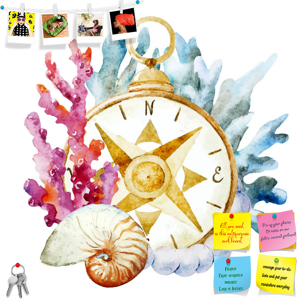 ArtzFolio Compass With Corals Printed Bulletin Board Notice Pin Board Soft Board | Frameless-Bulletin Boards Frameless-AZSAO38814854BLB_FL_L-Image Code 5004558 Vishnu Image Folio Pvt Ltd, IC 5004558, ArtzFolio, Bulletin Boards Frameless, Still Life, Digital Art, compass, with, corals, printed, bulletin, board, notice, pin, soft, frameless, beautiful, vector, image, nice, watercolor, pin up board, push pin board, extra large cork board, big pin board, notice board, small bulletin board, cork board, wall noti