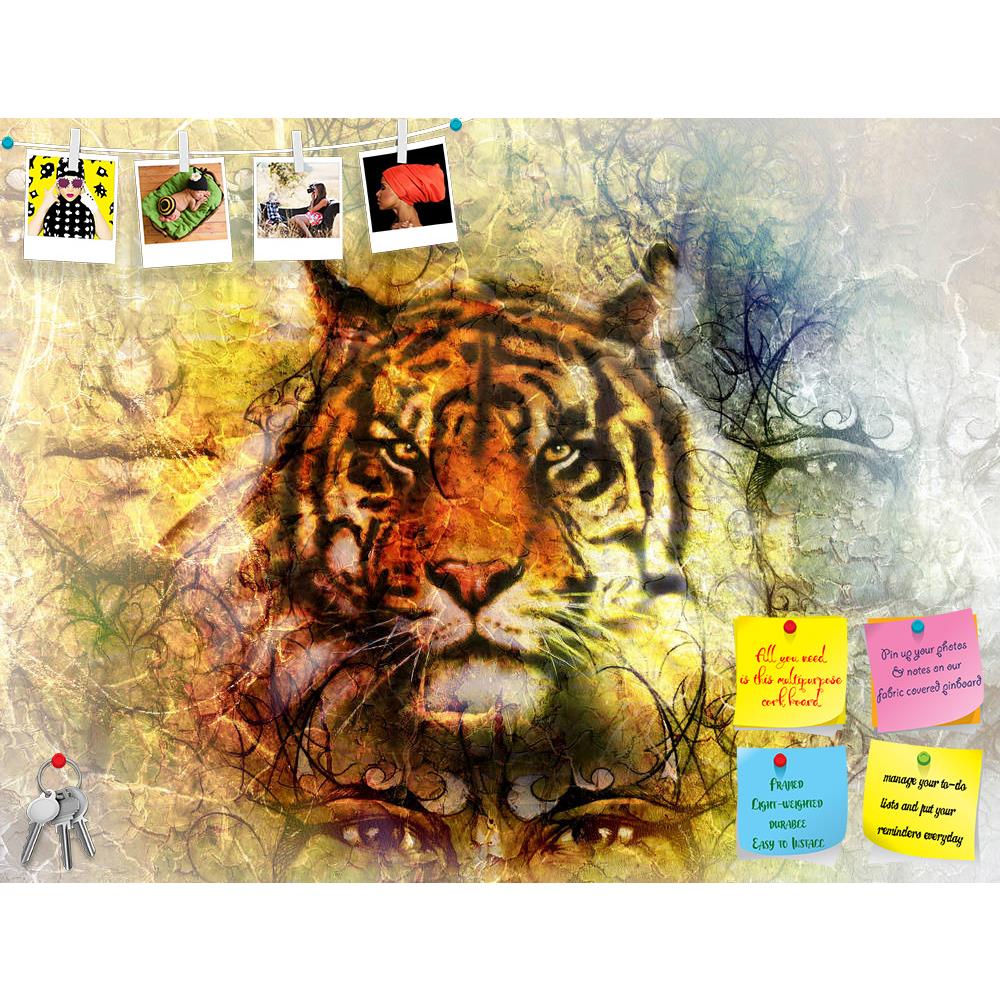ArtzFolio Tiger Head D2 Printed Bulletin Board Notice Pin Board Soft Board | Frameless-Bulletin Boards Frameless-AZSAO38997496BLB_FL_L-Image Code 5004577 Vishnu Image Folio Pvt Ltd, IC 5004577, ArtzFolio, Bulletin Boards Frameless, Animals, Fine Art Reprint, tiger, head, d2, printed, bulletin, board, notice, pin, soft, frameless, man, woman, mouth, striped, orange, mighty, mystic, mystical, animal, wild, carnivorous, strenght, power, art, artist, artwork, painting, picture, illustration, color, colorful, mu