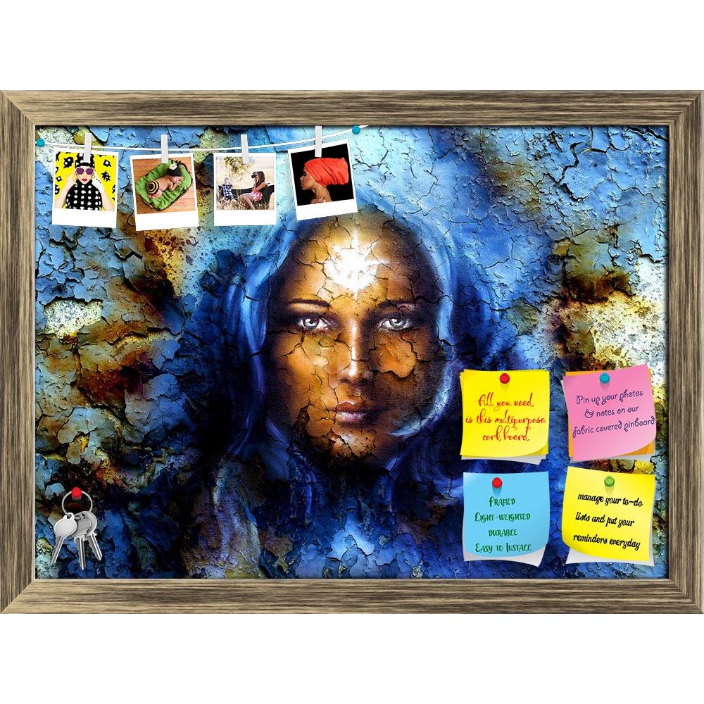 ArtzFolio Mystic Face Women Printed Bulletin Board Notice Pin Board Soft Board | Framed-Bulletin Boards Framed-AZSAO38997519BLB_FR_L-Image Code 5004578 Vishnu Image Folio Pvt Ltd, IC 5004578, ArtzFolio, Bulletin Boards Framed, Abstract, Fine Art Reprint, mystic, face, women, printed, bulletin, board, notice, pin, soft, framed, structure, crackle, background, effect, star, forehead, collage, eye, contact, portrait, girl, energy, artist, artwork, painting, picture, color, colorful, light, art, fairy, enchantr