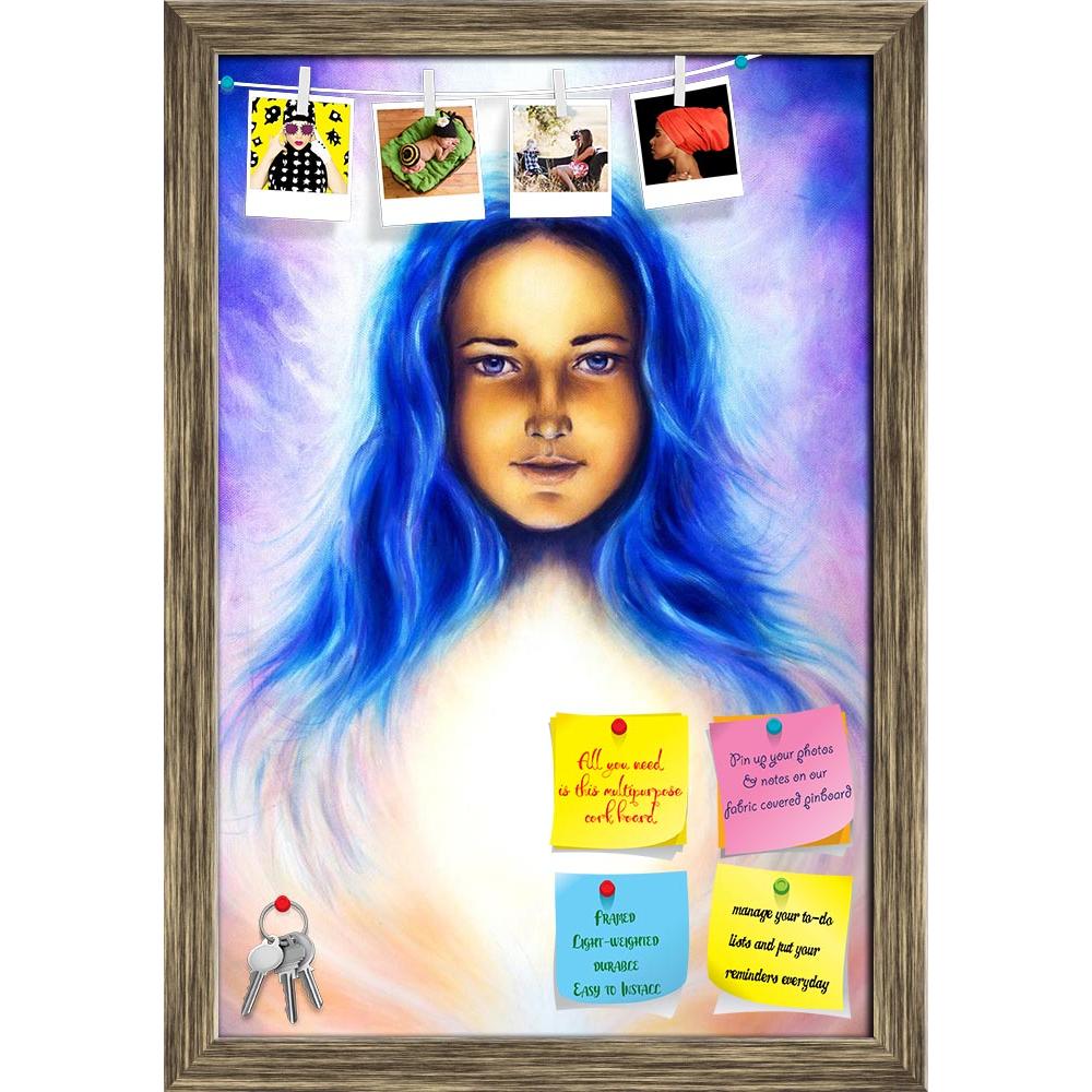 ArtzFolio Spiritual Blue Eye Printed Bulletin Board Notice Pin Board Soft Board | Framed-Bulletin Boards Framed-AZSAO38997587BLB_FR_L-Image Code 5004579 Vishnu Image Folio Pvt Ltd, IC 5004579, ArtzFolio, Bulletin Boards Framed, Fantasy, Fine Art Reprint, spiritual, blue, eye, printed, bulletin, board, notice, pin, soft, framed, woman, goddess, long, hair, white, light, contact, face, portrait, girl, energy, artist, artwork, painting, picture, color, colorful, art, fairy, enchantress, harmony, spirit, mystic