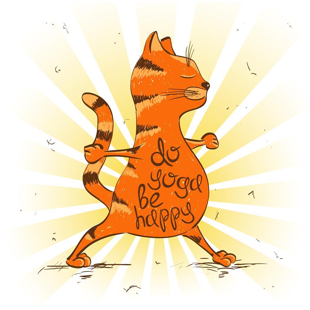 Red Cat Doing Warrior Position Of Yoga Canvas Painting Synthetic Frame-Paintings MDF Framing-AFF_FR-IC 5004586 IC 5004586, Animals, Animated Cartoons, Caricature, Cartoons, Comedy, Hand Drawn, Health, Humor, Humour, Illustrations, Pets, Signs and Symbols, Sketches, Sports, Symbols, red, cat, doing, warrior, position, of, yoga, canvas, painting, synthetic, frame, cartoon, animal, asana, background, bending, body, care, color, concept, contour, exercise, fit, fitness, flexibility, fun, ginger, gym, gymnastics