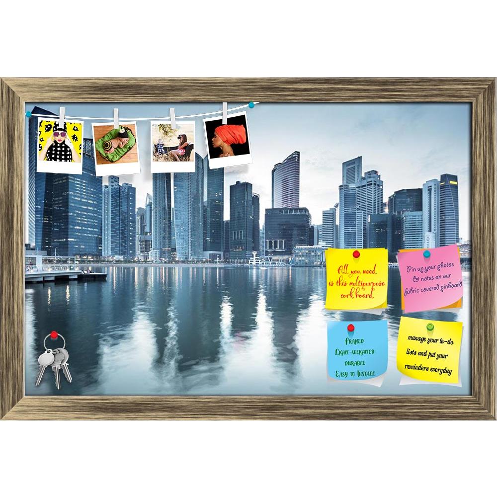 ArtzFolio Cityscape Singapore Printed Bulletin Board Notice Pin Board Soft Board | Framed-Bulletin Boards Framed-AZSAO39087402BLB_FR_L-Image Code 5004589 Vishnu Image Folio Pvt Ltd, IC 5004589, ArtzFolio, Bulletin Boards Framed, Places, Photography, cityscape, singapore, printed, bulletin, board, notice, pin, soft, framed, skyline, architecture, city, building, urban, landmark, district, skyscraper, marina, bay, office, famous, downtown, asia, modern, waterfront, business, reflection, water, sea, river, tou