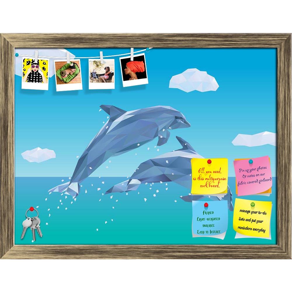 ArtzFolio Low Poly Dolphins Jumping Printed Bulletin Board Notice Pin Board Soft Board | Framed-Bulletin Boards Framed-AZSAO39160311BLB_FR_L-Image Code 5004595 Vishnu Image Folio Pvt Ltd, IC 5004595, ArtzFolio, Bulletin Boards Framed, Animals, Kids, Digital Art, low, poly, dolphins, jumping, printed, bulletin, board, notice, pin, soft, framed, two, out, ocean, dolphin, polygon, mammal, animal, sea, nature, sky, tropical, endangered, species, life, marine, polygonal, pin up board, push pin board, extra large