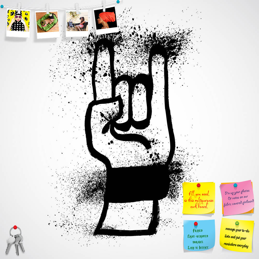 ArtzFolio Rock Hand Sign D2 Printed Bulletin Board Notice Pin Board Soft Board | Frameless-Bulletin Boards Frameless-AZSAO39262457BLB_FL_L-Image Code 5004597 Vishnu Image Folio Pvt Ltd, IC 5004597, ArtzFolio, Bulletin Boards Frameless, Abstract, Digital Art, rock, hand, sign, d2, printed, bulletin, board, notice, pin, soft, frameless, grunge, vector, pin up board, push pin board, extra large cork board, big pin board, notice board, small bulletin board, cork board, wall notice board, giant cork board, bulle