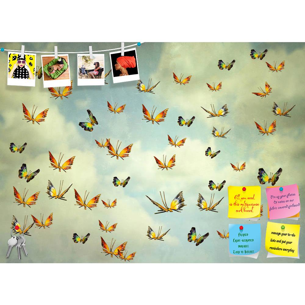 ArtzFolio Colorful Butterflies D2 Printed Bulletin Board Notice Pin Board Soft Board | Frameless-Bulletin Boards Frameless-AZSAO39289589BLB_FL_L-Image Code 5004600 Vishnu Image Folio Pvt Ltd, IC 5004600, ArtzFolio, Bulletin Boards Frameless, Birds, Fine Art Reprint, colorful, butterflies, d2, printed, bulletin, board, notice, pin, soft, frameless, many, flying, sky, illustrative, photo, artistic, butterfly, objects, art, cloud, texture, background, illustration, artwork, wall, peeling, flooring, stone, floo