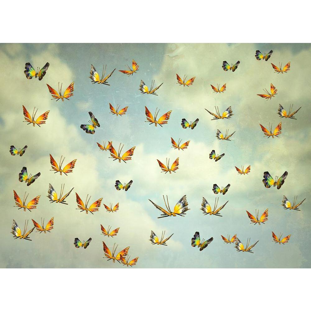 Colorful Butterflies Canvas Painting Synthetic Frame-Paintings MDF Framing-AFF_FR-IC 5004600 IC 5004600, Ancient, Art and Paintings, Collages, Decorative, Fantasy, Historical, Illustrations, Marble and Stone, Medieval, Realism, Surrealism, Vintage, colorful, butterflies, canvas, painting, synthetic, frame, art, artistic, artwork, background, butterfly, cloud, collage, decoration, detailed, flight, floor, flooring, flying, freedom, horizontal, illustration, imagination, imaginative, joyful, many, objects, pe