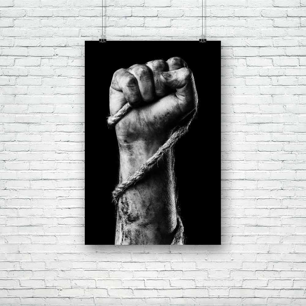 Male Hand With Rope D2 Unframed Paper Poster-Paper Posters Unframed-POS_UN-IC 5004606 IC 5004606, Ancient, Black, Black and White, Historical, Medieval, Signs, Signs and Symbols, Symbols, Vintage, male, hand, with, rope, d2, unframed, paper, poster, age, aggression, attack, clenched, concept, dark, death, depression, dirty, fingers, fist, freedom, gallows, grunge, human, importance, important, link, man, maniac, mature, old, reliable, shadow, sign, skin, soil, strength, strong, symbol, trustworthy, violence