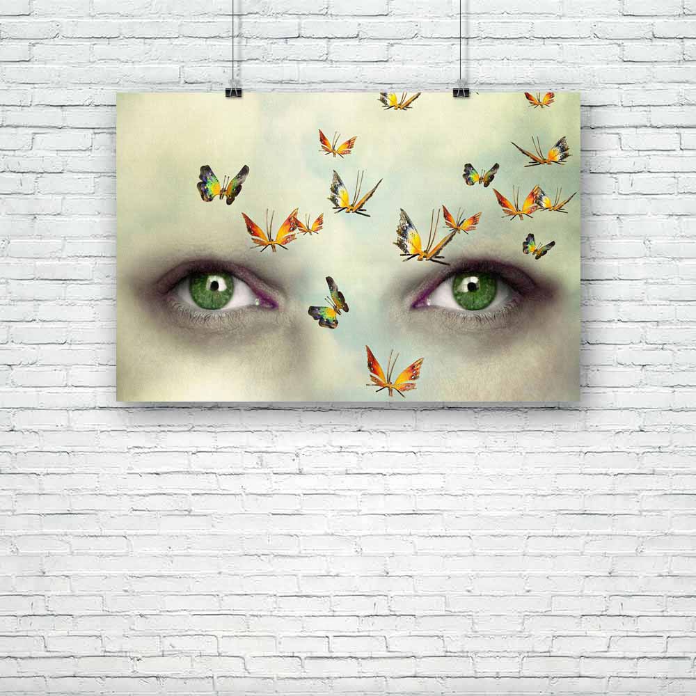 Two Eyes with Sky Unframed Paper Poster-Paper Posters Unframed-POS_UN-IC 5004607 IC 5004607, Art and Paintings, Illustrations, Nature, Scenic, two, eyes, with, sky, unframed, paper, poster, imagination, art, artist, artistic, beauty, butterfly, cloud, colorful, concept, detailed, dream, dreaming, ecology, emotion, escape, expression, eye, face, facial, flying, freedom, idea, illustration, imaginative, light, mind, person, psychology, texture, thought, thoughtful, unique, uniqueness, wing, artzfolio, posters