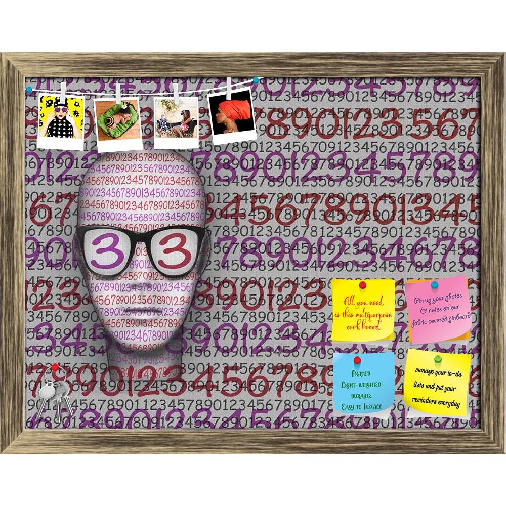 ArtzFolio Head Of A Stylized Person With Numbers On The Face Printed Bulletin Board Notice Pin Board Soft Board | Framed-Bulletin Boards Framed-AZSAO39379718BLB_FR_L-Image Code 5004609 Vishnu Image Folio Pvt Ltd, IC 5004609, ArtzFolio, Bulletin Boards Framed, Kids, Digital Art, head, of, a, stylized, person, with, numbers, on, the, face, printed, bulletin, board, notice, pin, soft, framed, graphic, representing, all, glasses, background, number, shape, horizontal, modern, detailed, drawn, idea, concept, con