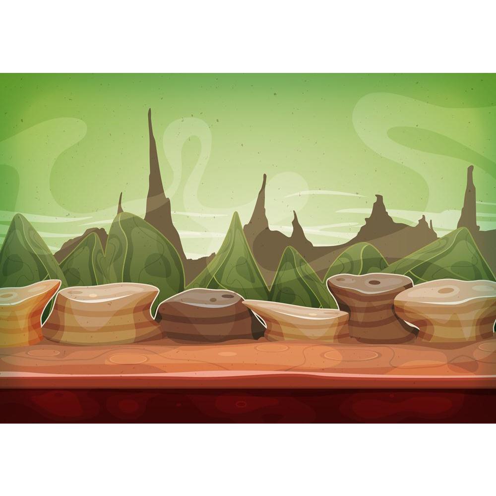 Cartoon Funny Alien Planet Landscape Canvas Painting Synthetic Frame-Paintings MDF Framing-AFF_FR-IC 5004610 IC 5004610, Animated Cartoons, Astronomy, Caricature, Cartoons, Cosmology, Fantasy, Illustrations, Landscapes, Marble and Stone, Mountains, Scenic, Space, Sports, cartoon, funny, alien, planet, landscape, canvas, painting, synthetic, frame, game, background, ui, atmosphere, boulder, cloudscape, desert, earth, green, ground, gui, imaginary, martian, parallax, place, relief, rock, sky, soil, stones, st