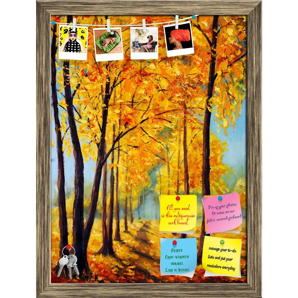 ArtzFolio Autumn Park D1 Printed Bulletin Board Notice Pin Board Soft Board | Framed-Bulletin Boards Framed-AZSAO39548568BLB_FR_L-Image Code 5004618 Vishnu Image Folio Pvt Ltd, IC 5004618, ArtzFolio, Bulletin Boards Framed, Abstract, Landscapes, Fine Art Reprint, autumn, park, d1, printed, bulletin, board, notice, pin, soft, framed, painting, trees, harmony, pin up board, push pin board, extra large cork board, big pin board, notice board, small bulletin board, cork board, wall notice board, giant cork boar