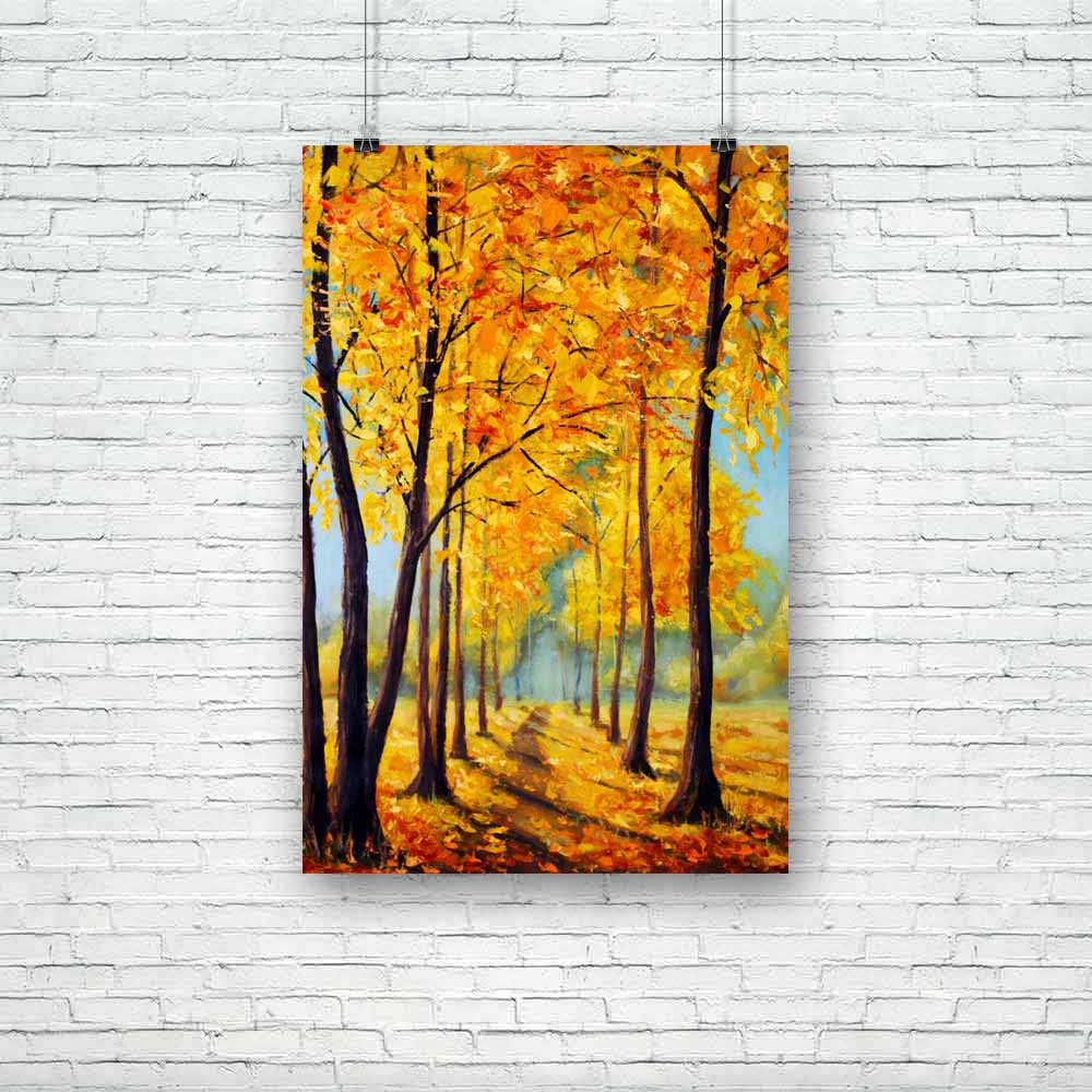 Autumn Park D1 Unframed Paper Poster-Paper Posters Unframed-POS_UN-IC 5004618 IC 5004618, Art and Paintings, Impasto, Impressionism, Landscapes, Nature, Paintings, Scenic, autumn, park, d1, unframed, paper, poster, art, artist, artistic, artwork, canvas, fall, foliage, golden, harmony, high, knife, landscape, leaves, oil, painting, palette, picture, romanticism, sunny, trees, walk, yellow, artzfolio, posters, wall posters, posters for room, posters for room decoration, office poster, door poster, baby poste