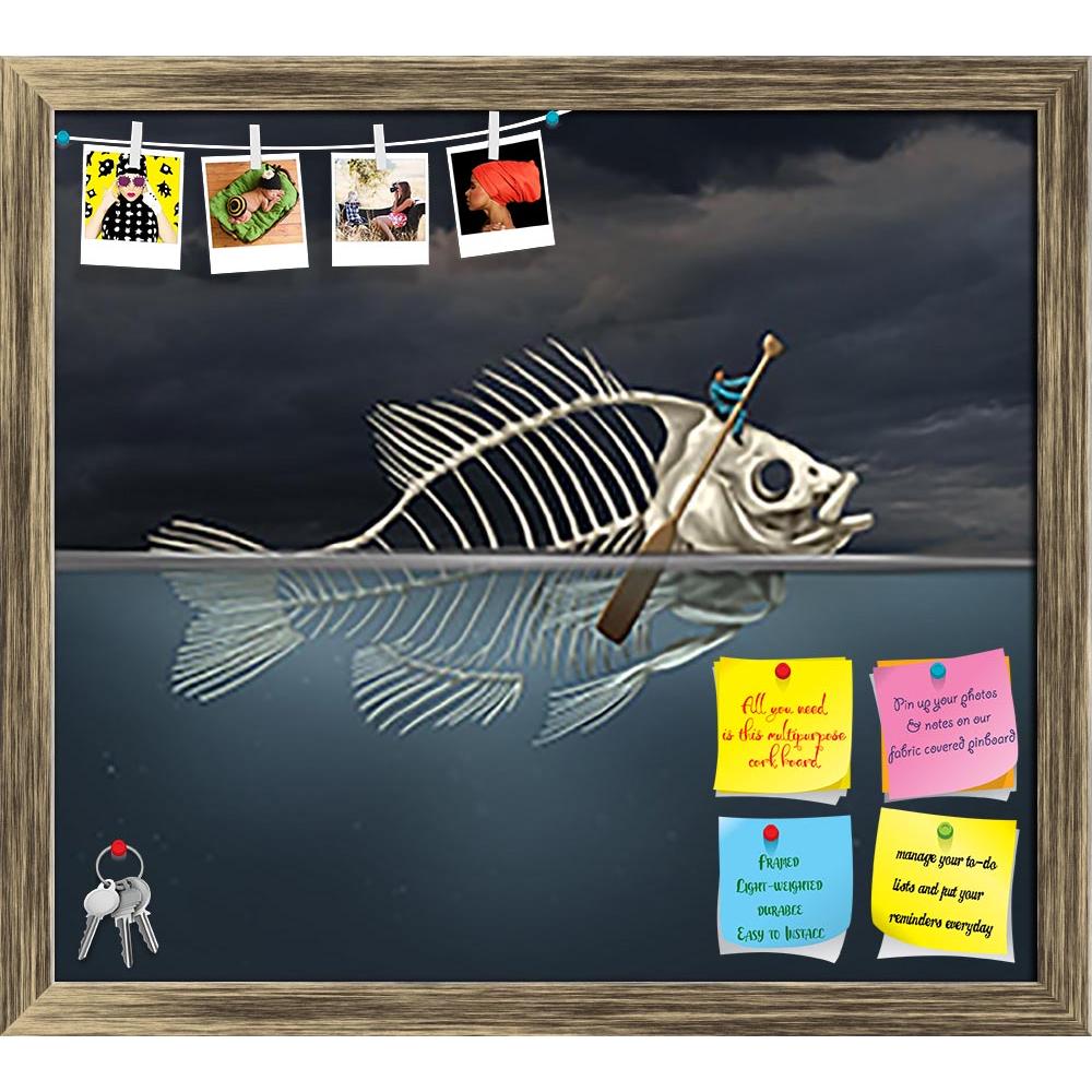 ArtzFolio Fish Skeleton Rowing With A Boat Paddle Printed Bulletin Board Notice Pin Board Soft Board | Framed-Bulletin Boards Framed-AZSAO39567164BLB_FR_L-Image Code 5004621 Vishnu Image Folio Pvt Ltd, IC 5004621, ArtzFolio, Bulletin Boards Framed, Animals, Conceptual, Kids, Digital Art, fish, skeleton, rowing, with, a, boat, paddle, printed, bulletin, board, notice, pin, soft, framed, resourcefulness, recovery, ability, business, concept, managing, financial, environmental, disaster, crisis, as, salvaging,