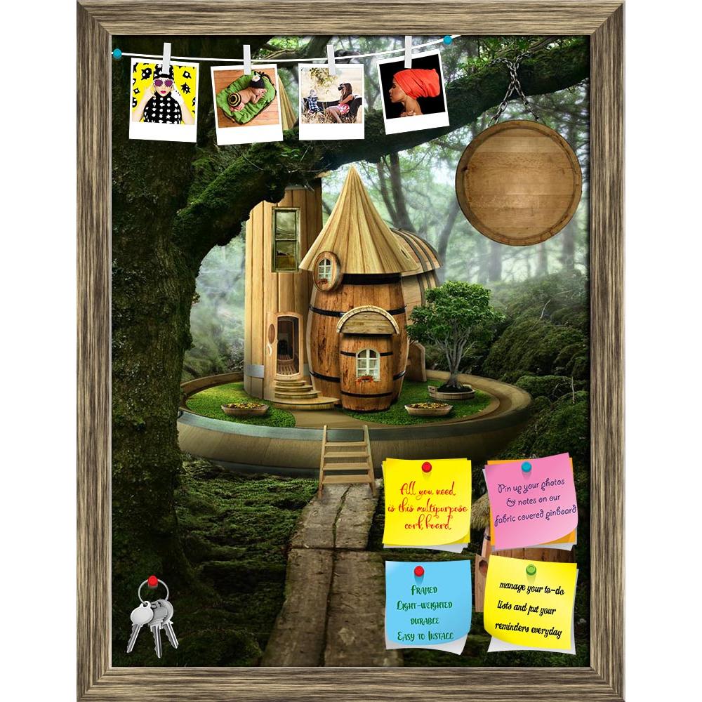 ArtzFolio Fairy House D6 Printed Bulletin Board Notice Pin Board Soft Board | Framed-Bulletin Boards Framed-AZSAO39636851BLB_FR_L-Image Code 5004623 Vishnu Image Folio Pvt Ltd, IC 5004623, ArtzFolio, Bulletin Boards Framed, Fantasy, Digital Art, fairy, house, d6, printed, bulletin, board, notice, pin, soft, framed, series, barrel, fictional, illustration, situation, form, collage, photos, tree, branch, crow, palace, castle, road, lodge, door, window, forest, meadow, stairs, moss, straw, wood, dreamlike, spa