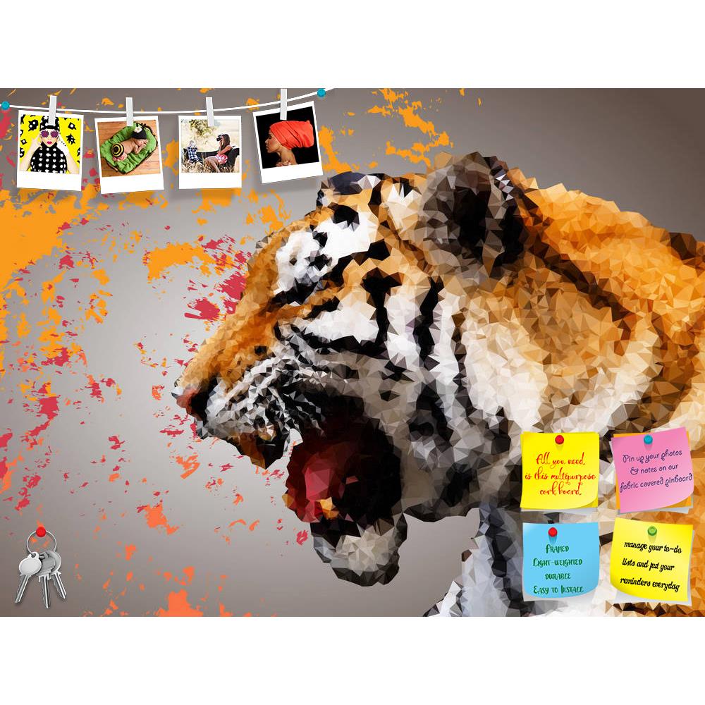 ArtzFolio Polygonal Design Of A Tiger Printed Bulletin Board Notice Pin Board Soft Board | Frameless-Bulletin Boards Frameless-AZSAO39637743BLB_FL_L-Image Code 5004627 Vishnu Image Folio Pvt Ltd, IC 5004627, ArtzFolio, Bulletin Boards Frameless, Animals, Kids, Digital Art, polygonal, design, of, a, tiger, printed, bulletin, board, notice, pin, soft, frameless, pin up board, push pin board, extra large cork board, big pin board, notice board, small bulletin board, cork board, wall notice board, giant cork bo