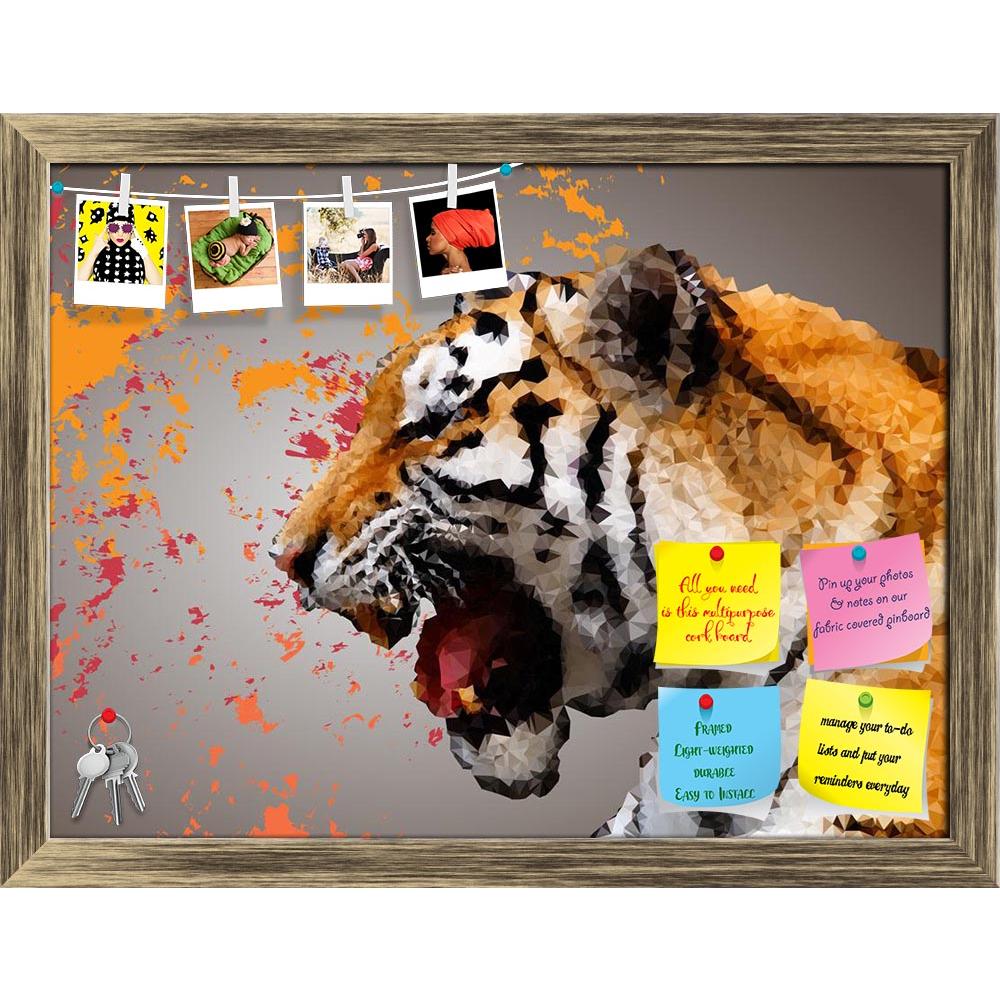 ArtzFolio Polygonal Design Of A Tiger Printed Bulletin Board Notice Pin Board Soft Board | Framed-Bulletin Boards Framed-AZSAO39637743BLB_FR_L-Image Code 5004627 Vishnu Image Folio Pvt Ltd, IC 5004627, ArtzFolio, Bulletin Boards Framed, Animals, Kids, Digital Art, polygonal, design, of, a, tiger, printed, bulletin, board, notice, pin, soft, framed, pin up board, push pin board, extra large cork board, big pin board, notice board, small bulletin board, cork board, wall notice board, giant cork board, bulleti