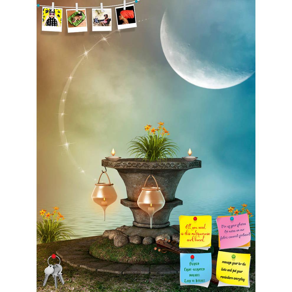 ArtzFolio Fantasy Landscape With Stone Pedestal & Lamps Printed Bulletin Board Notice Pin Board Soft Board | Frameless-Bulletin Boards Frameless-AZSAO39638532BLB_FL_L-Image Code 5004628 Vishnu Image Folio Pvt Ltd, IC 5004628, ArtzFolio, Bulletin Boards Frameless, Fantasy, Kids, Landscapes, Digital Art, landscape, with, stone, pedestal, lamps, printed, bulletin, board, notice, pin, soft, frameless, background, nature, fairy, scenario, lighting, backdrops, tales, fairytale, dream, art, fae, children, princess