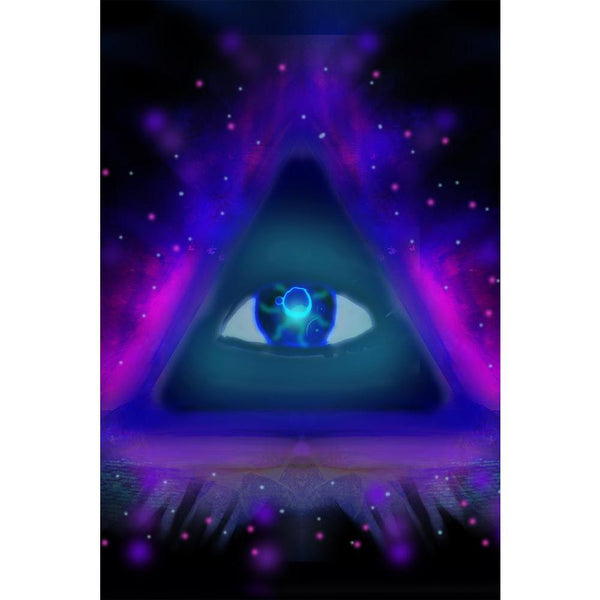 All Seeing Eye D2 Unframed Paper Poster-Paper Posters Unframed-POS_UN-IC 5004632 IC 5004632, Abstract Expressionism, Abstracts, Eygptian, Illustrations, Religion, Religious, Science Fiction, Semi Abstract, Signs and Symbols, Symbols, Triangles, all, seeing, eye, d2, unframed, paper, wall, poster, illuminati, abstract, awareness, background, blue, conscience, consciousness, ego, egyptian, freemason, freemasonry, glowing, god, golden, higher, horus, illumination, illustration, intuition, light, masonic, myste