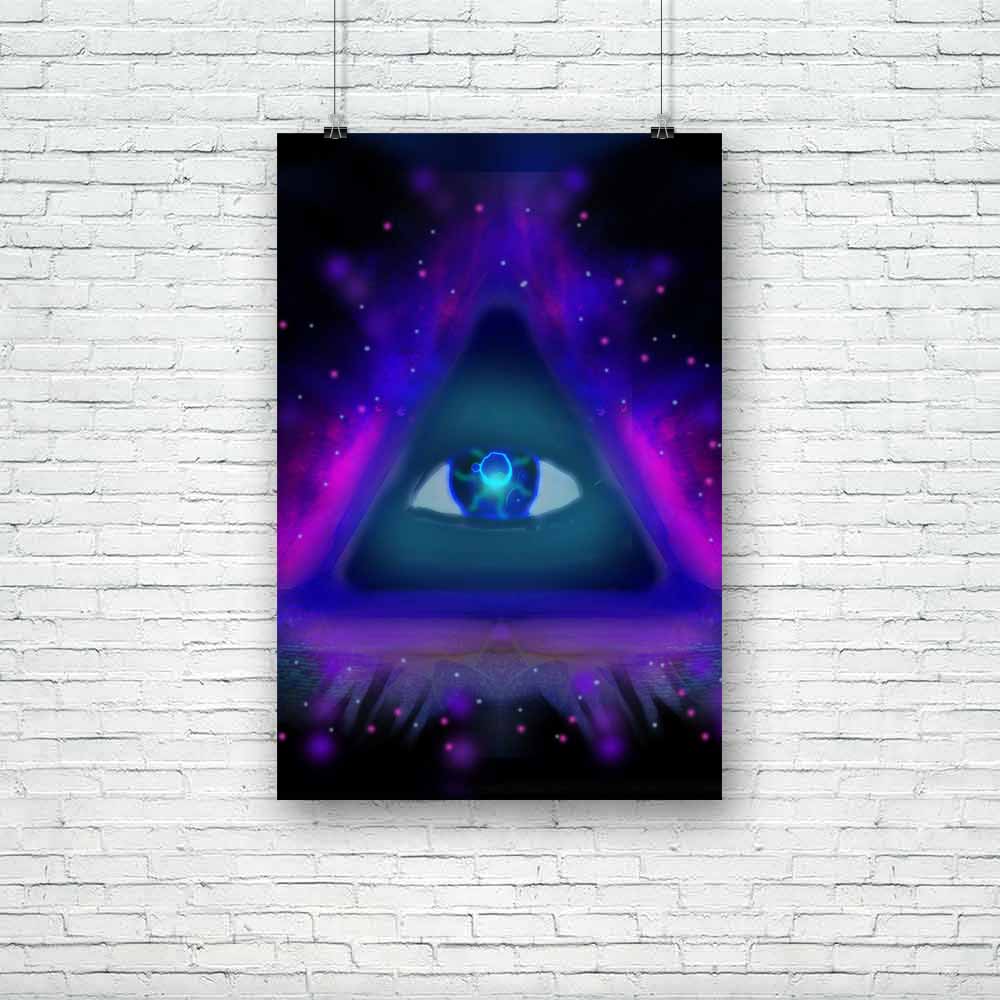 All Seeing Eye D2 Unframed Paper Poster-Paper Posters Unframed-POS_UN-IC 5004632 IC 5004632, Abstract Expressionism, Abstracts, Eygptian, Illustrations, Religion, Religious, Science Fiction, Semi Abstract, Signs and Symbols, Symbols, Triangles, all, seeing, eye, d2, unframed, paper, poster, illuminati, abstract, awareness, background, blue, conscience, consciousness, ego, egyptian, freemason, freemasonry, glowing, god, golden, higher, horus, illumination, illustration, intuition, light, masonic, mystery, ne