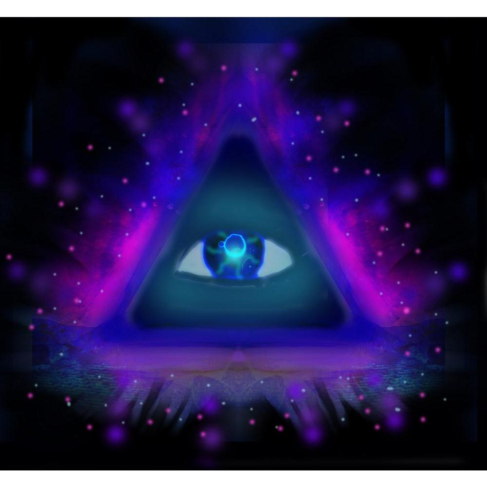All Seeing Eye Canvas Painting Synthetic Frame - Paintings MDF Framing - ArtzFolio.com