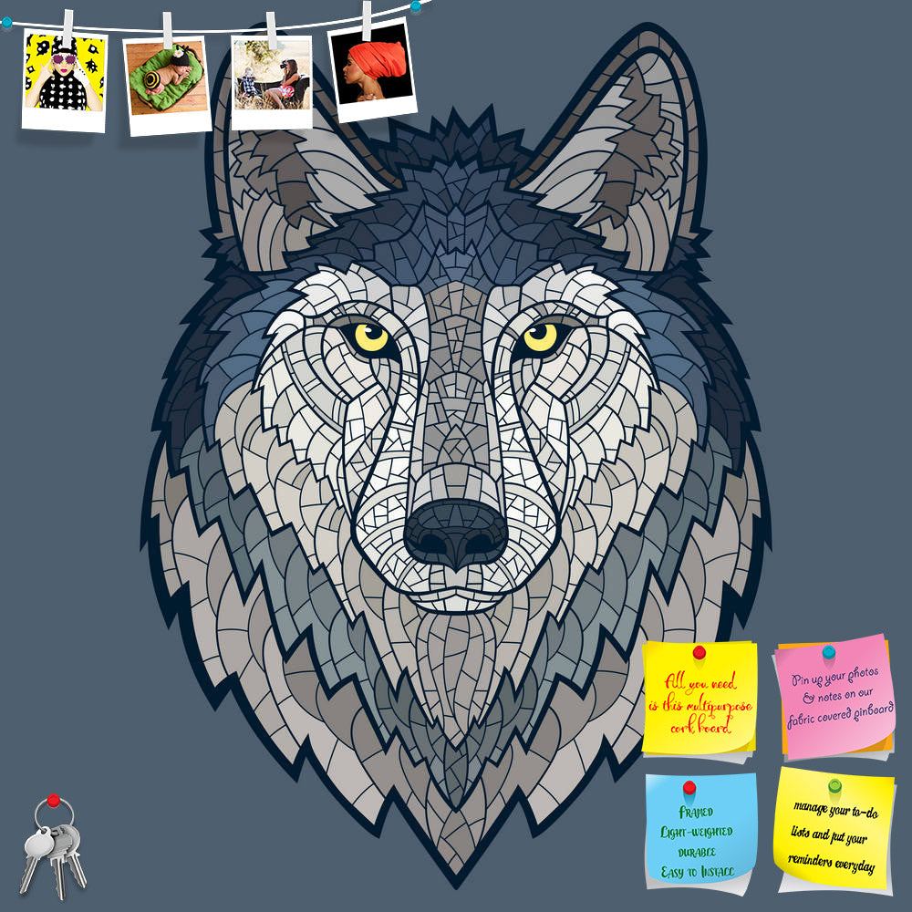 ArtzFolio Wolf Head Mascot Printed Bulletin Board Notice Pin Board Soft Board | Frameless-Bulletin Boards Frameless-AZSAO39729751BLB_FL_L-Image Code 5004637 Vishnu Image Folio Pvt Ltd, IC 5004637, ArtzFolio, Bulletin Boards Frameless, Animals, Kids, Digital Art, wolf, head, mascot, printed, bulletin, board, notice, pin, soft, frameless, mosaic, isolated, pin up board, push pin board, extra large cork board, big pin board, notice board, small bulletin board, cork board, wall notice board, giant cork board, b