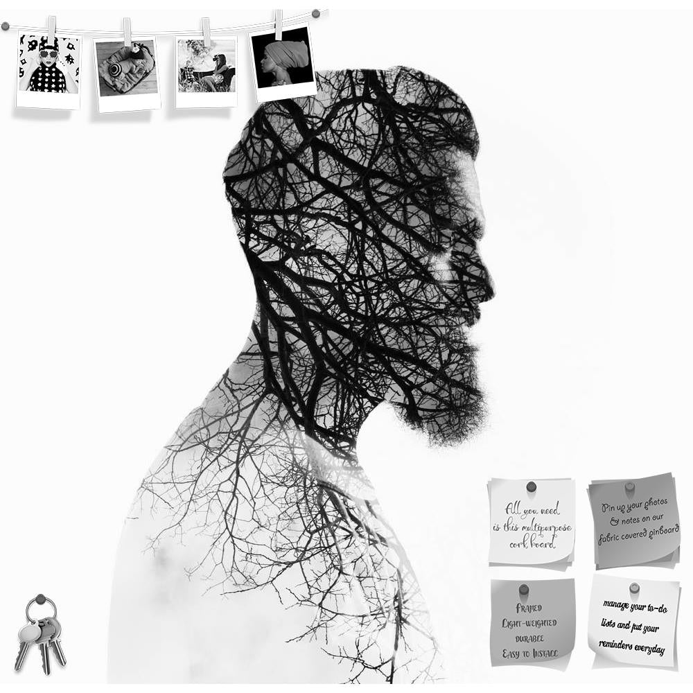 ArtzFolio Bearded Guy & Tree Printed Bulletin Board Notice Pin Board Soft Board | Frameless-Bulletin Boards Frameless-AZSAO39808989BLB_FL_L-Image Code 5004645 Vishnu Image Folio Pvt Ltd, IC 5004645, ArtzFolio, Bulletin Boards Frameless, Conceptual, Portraits, Photography, bearded, guy, tree, printed, bulletin, board, notice, pin, soft, frameless, double, bw, exposure, portrait, beard, fashion, artistic, hipster, fashionable, hairs, forest, art, man, handsome, mustache, natural, attractive, white, meditative