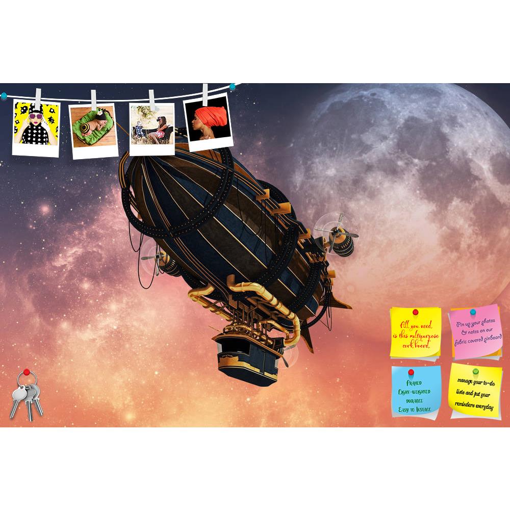 ArtzFolio Zeppelin In Steampunk Style Printed Bulletin Board Notice Pin Board Soft Board | Frameless-Bulletin Boards Frameless-AZSAO39907047BLB_FL_L-Image Code 5004649 Vishnu Image Folio Pvt Ltd, IC 5004649, ArtzFolio, Bulletin Boards Frameless, Fantasy, Digital Art, zeppelin, in, steampunk, style, printed, bulletin, board, notice, pin, soft, frameless, 3d, computer, graphics, adventure, air, airscrew, airship, art, background, cosmos, dirigible, forward, illustration, journey, light, moon, nebula, propelle