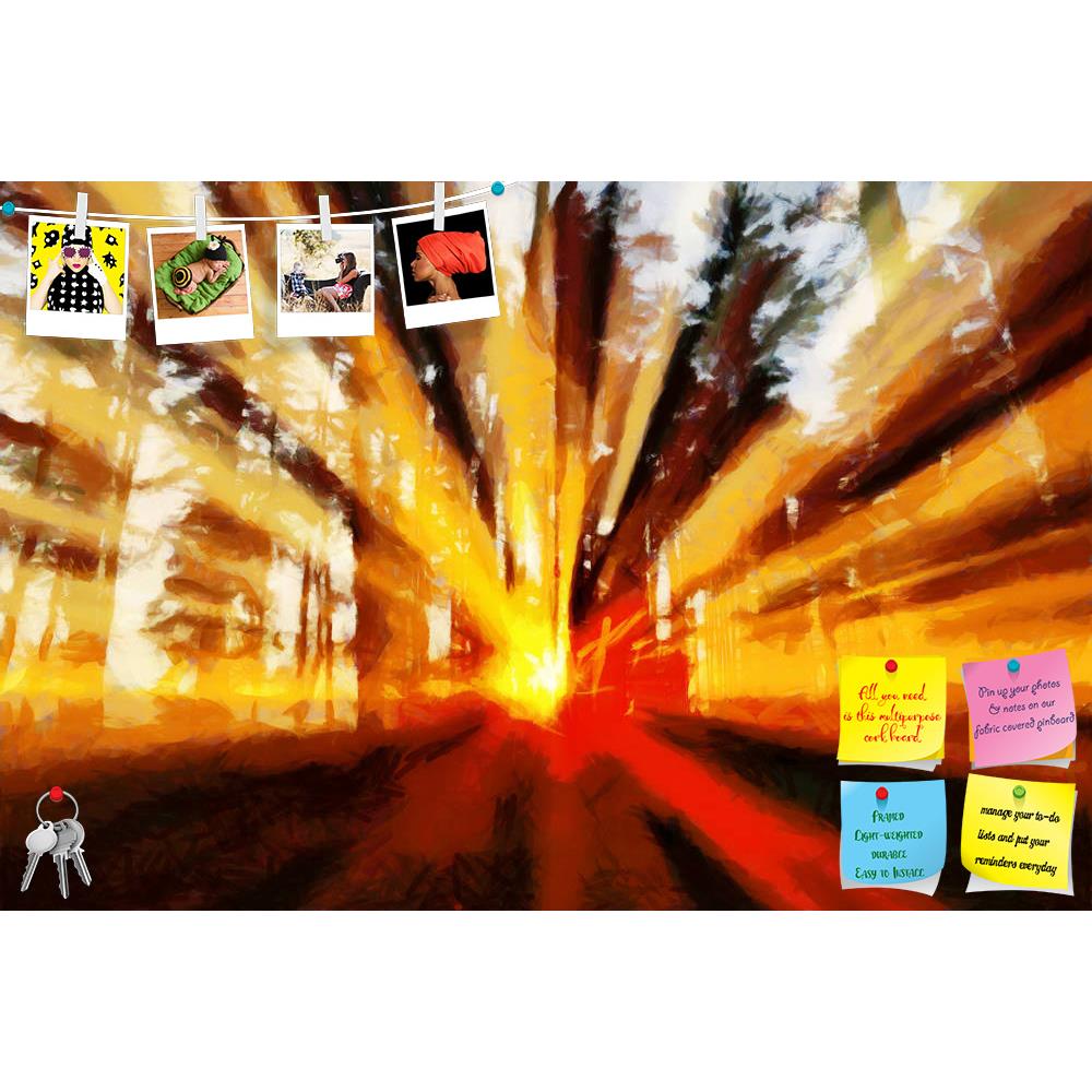ArtzFolio Trees At Sunset Printed Bulletin Board Notice Pin Board Soft Board | Frameless-Bulletin Boards Frameless-AZSAO39969517BLB_FL_L-Image Code 5004652 Vishnu Image Folio Pvt Ltd, IC 5004652, ArtzFolio, Bulletin Boards Frameless, Landscapes, Fine Art Reprint, trees, at, sunset, printed, bulletin, board, notice, pin, soft, frameless, sunbeams, lighting, through, oil, painting, forest, sunlight, sunshine, sun, light, red, ray, woods, morning, nature, green, wood, landscape, evening, sunrise, woodland, art