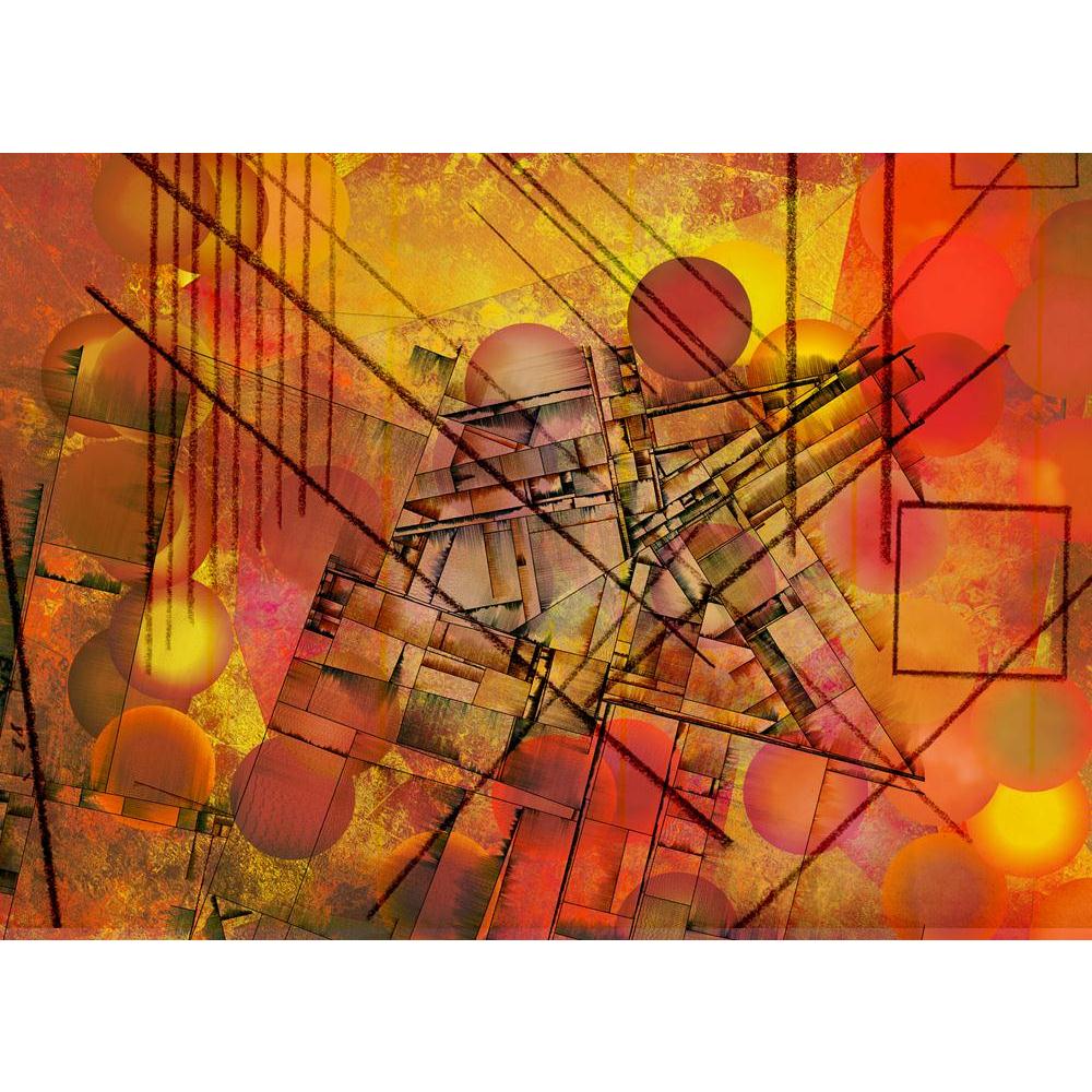 Abstract Art Work Canvas Painting Synthetic Frame - Paintings MDF Framing - ArtzFolio.com