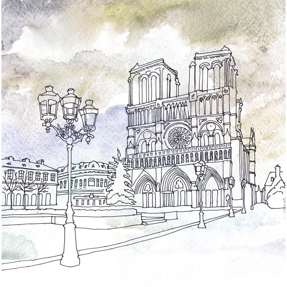 Pitaara Box Notre Dame De Paris, France Peel & Stick Vinyl Wall Sticker-Laminated Wall Stickers-PBART40314706LAM_UN_L-Image Code 5004673 Vishnu Image Folio Pvt Ltd, IC 5004673, Pitaara Box, Laminated Wall Stickers, Places, Digital Art, notre, dame, de, paris, france, peel, stick, vinyl, wall, sticker, color, arts, drawing, paintings, image, creativity, aquarelle, illustrations, square, watercolor, pen, paint, concepts, artwork, nobody, sketch, outdoors, outside, building, house, edifice, cathedral, catholic