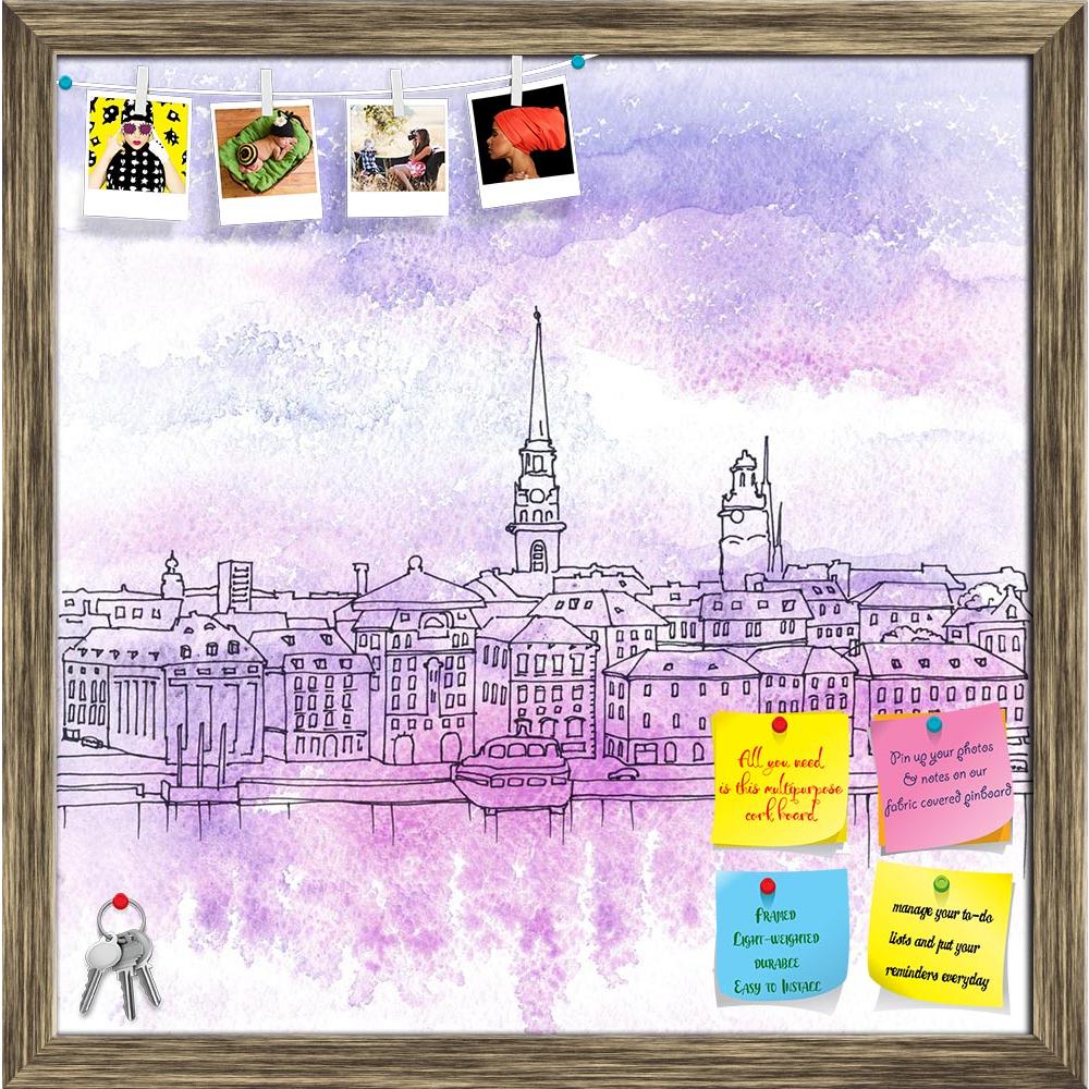 ArtzFolio Old Town Gamla Stan In Stockholm Sweden Printed Bulletin Board Notice Pin Board Soft Board | Framed-Bulletin Boards Framed-AZSAO40314717BLB_FR_L-Image Code 5004674 Vishnu Image Folio Pvt Ltd, IC 5004674, ArtzFolio, Bulletin Boards Framed, Places, Digital Art, old, town, gamla, stan, in, stockholm, sweden, printed, bulletin, board, notice, pin, soft, framed, color, arts, drawing, paintings, image, creativity, aquarelle, illustrations, square, watercolor, pen, paint, concepts, artwork, nobody, sketc