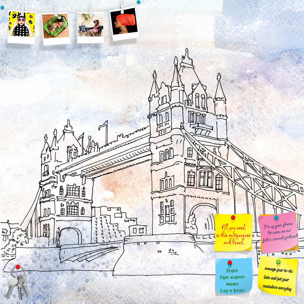 ArtzFolio Tower Bridge Crosses The River Thames London Printed Bulletin Board Notice Pin Board Soft Board | Frameless-Bulletin Boards Frameless-AZSAO40314728BLB_FL_L-Image Code 5004675 Vishnu Image Folio Pvt Ltd, IC 5004675, ArtzFolio, Bulletin Boards Frameless, Places, Digital Art, tower, bridge, crosses, the, river, thames, london, printed, bulletin, board, notice, pin, soft, frameless, england, color, arts, drawing, paintings, image, creativity, aquarelle, illustrations, square, watercolor, pen, paint, c